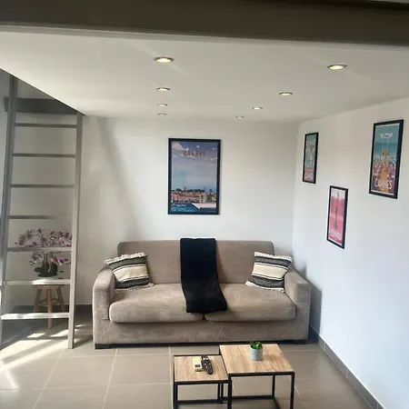 Loft Chaleureux - Climatisation - Wifi - 650 M Du Palais Des Festivals, Apartment *